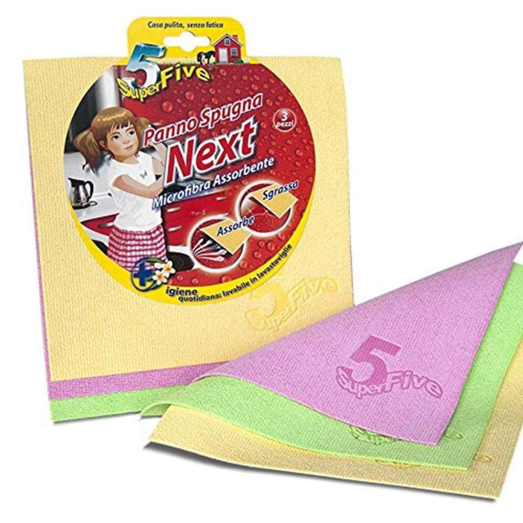 SUPERFIVE, Schwammstoff, Polyester, Multicolor, 4 x 14 x 59,5 cm, 3 Stück