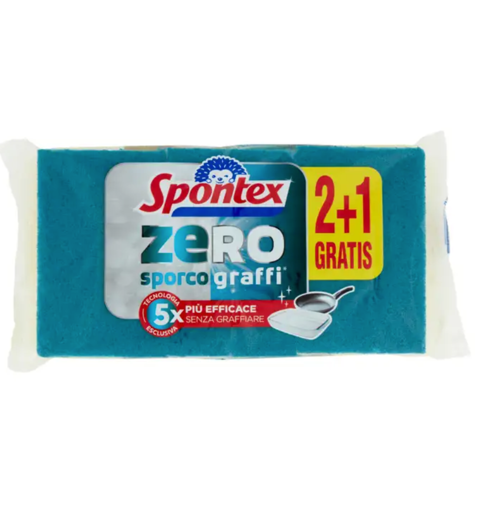 SPONTEX, Zero,Schwamm, 2+1