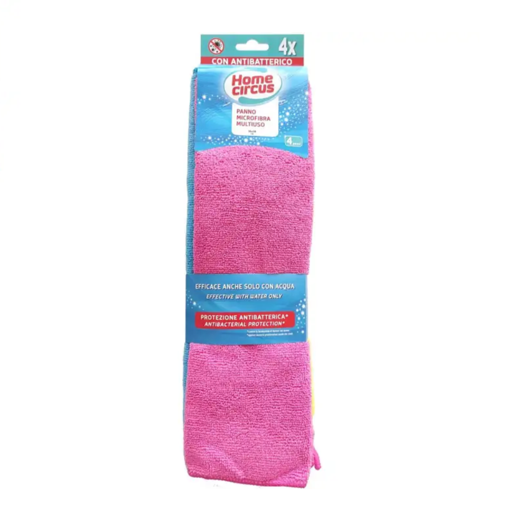 Home Circus, Mehrzweck-Mikrofasertuch, Antibakteriell, 36x38cm 4 Stück