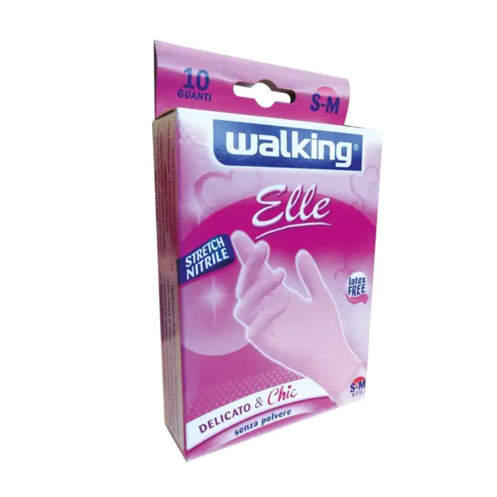 WALKING, ELLE, Nitril- Handschuhe, 10 Stück
