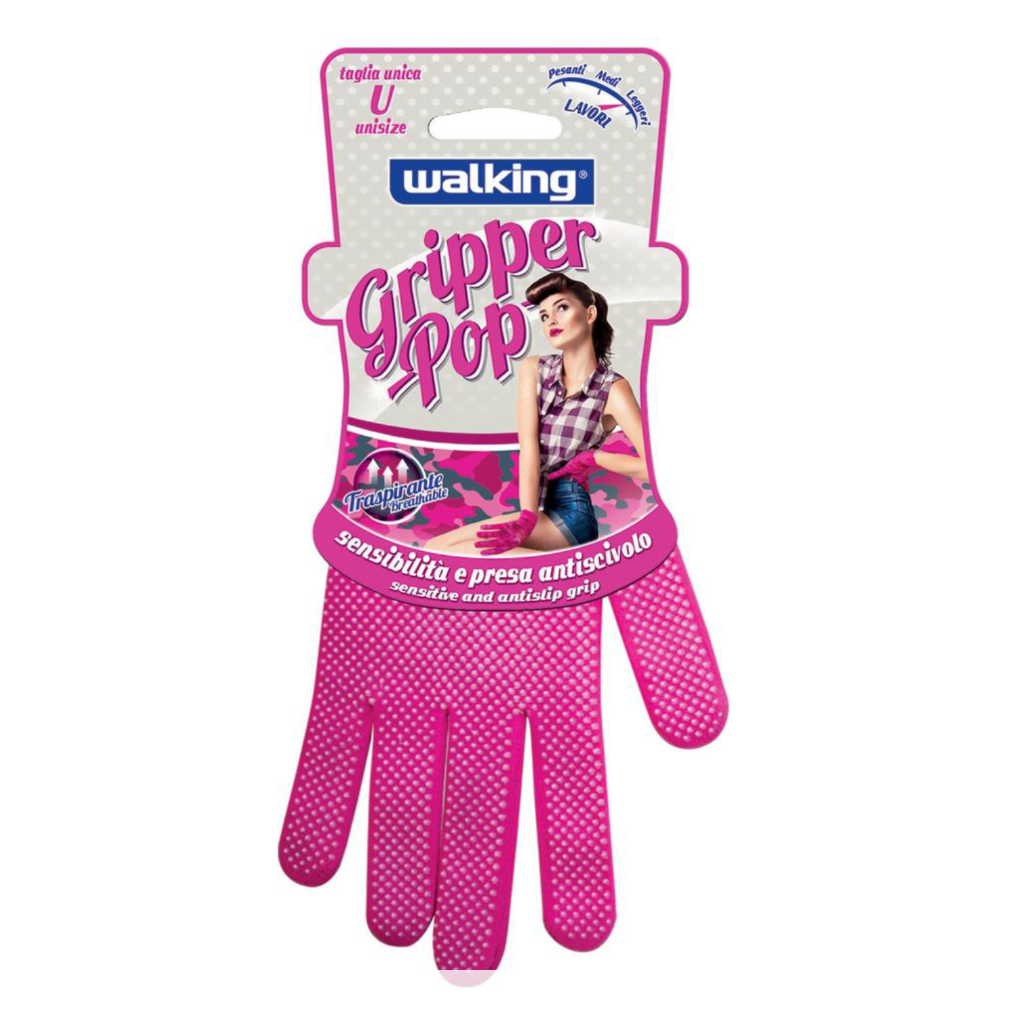 WALKING, Gripper Pop, Arbeitshandschuhe, Einheitsgrösse