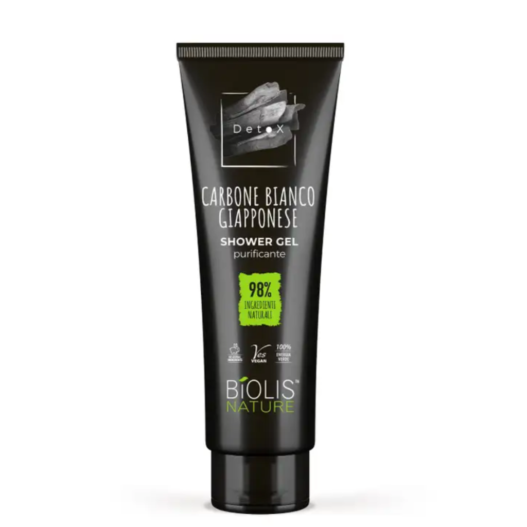 BIOLIS Detox Shower Reinigungsgel mit japanischer weißer Kohle 200ml