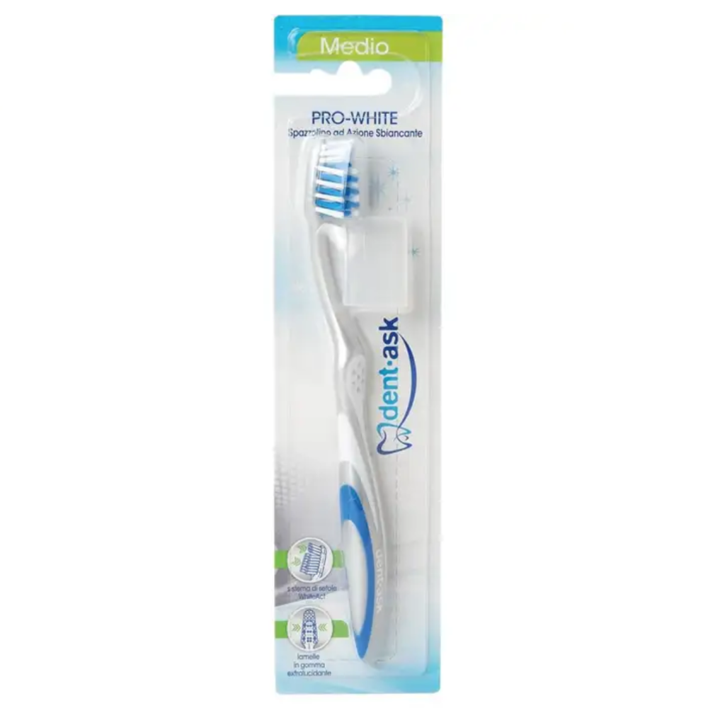 DENTASK Zahnbürste, Pro-White, Medium