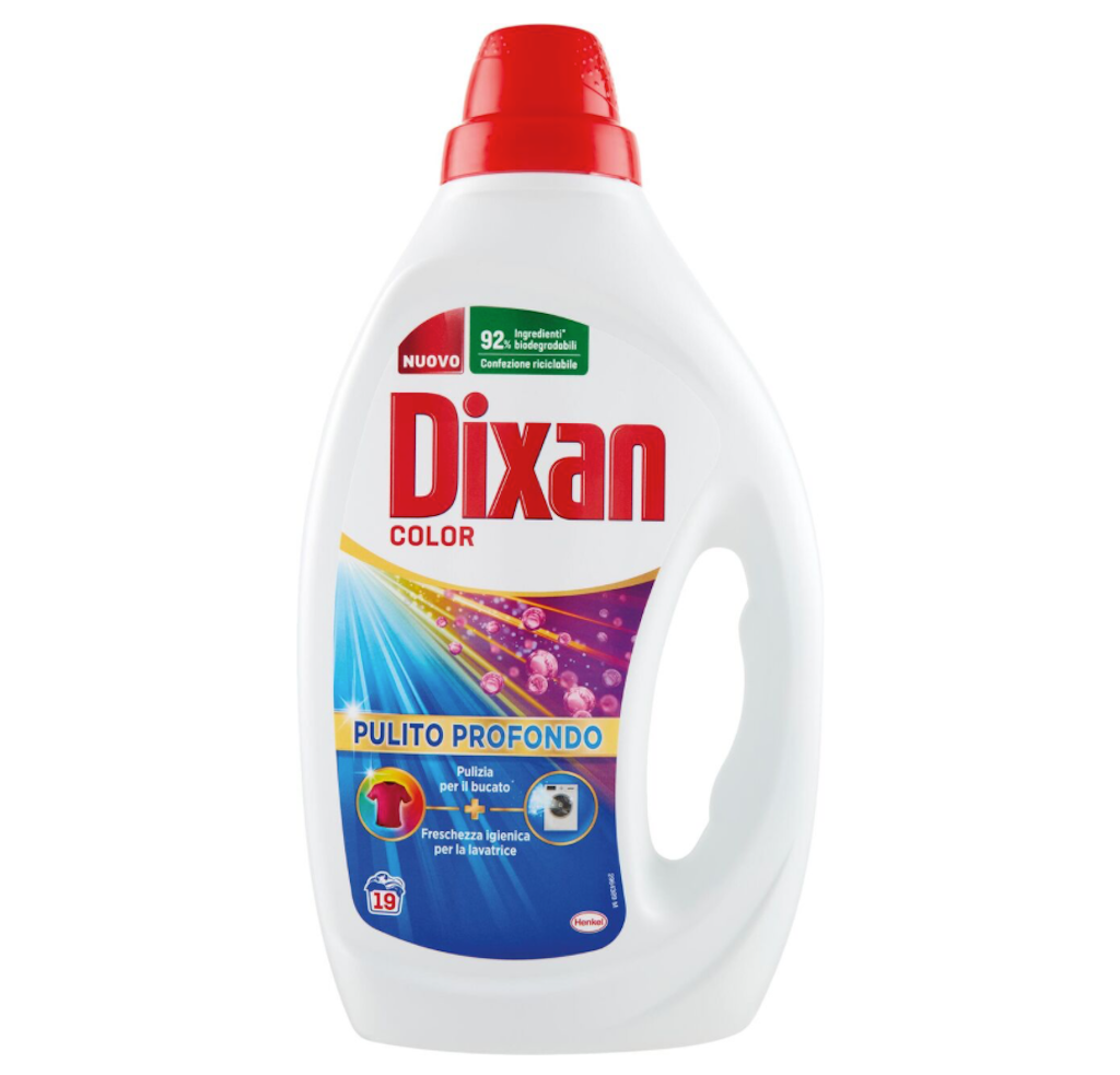 Dixan, Waschmittel, Farbigewäsche, 19 Wäsche