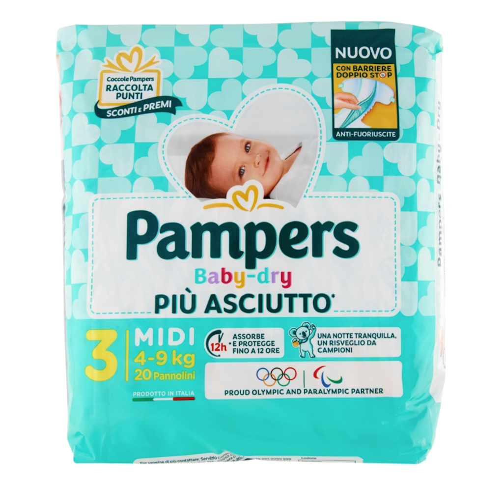Pampers Baby-Dry, Midi, 20 Stk.