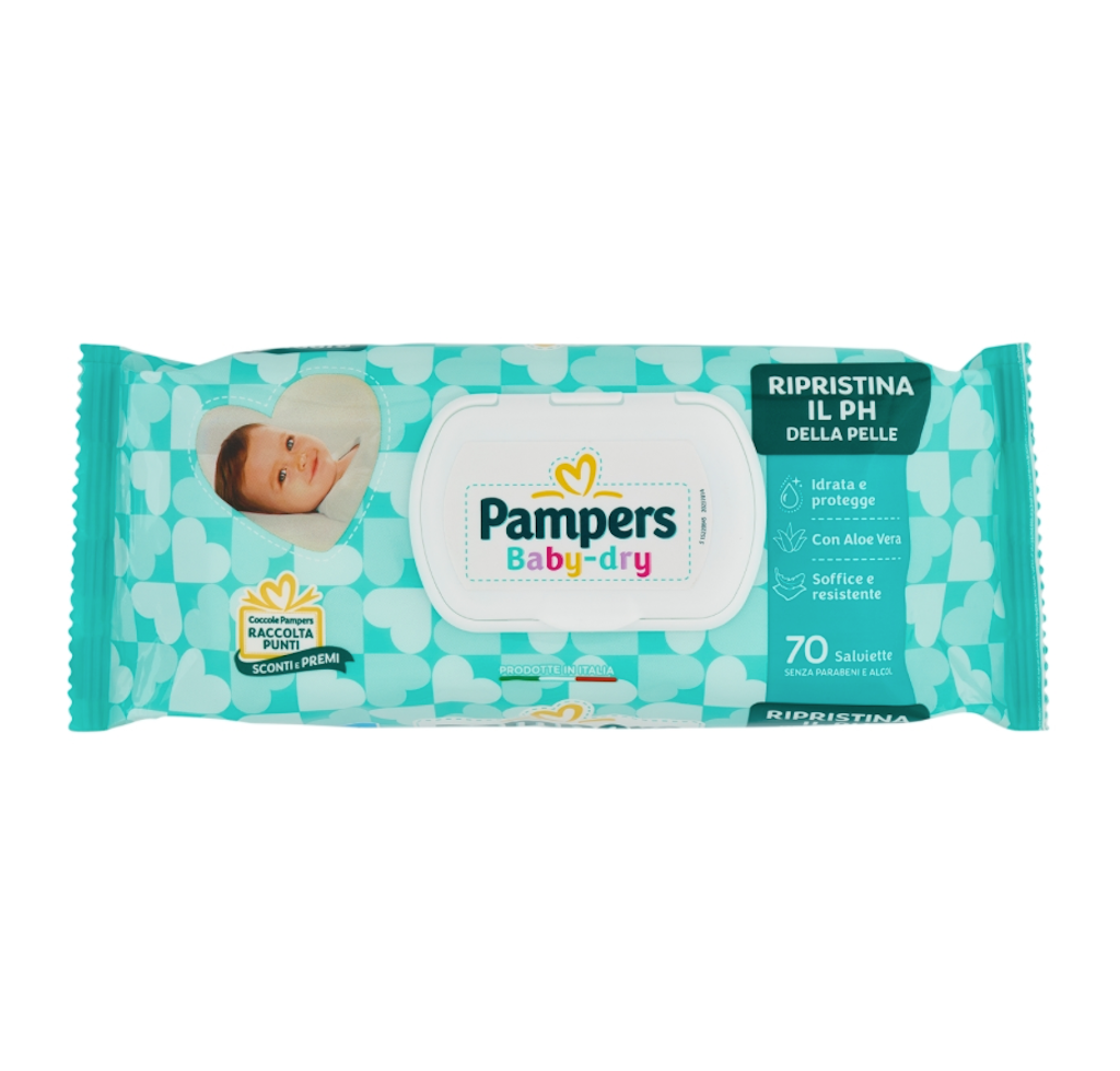 Pampers Baby-Dry, Baby-Feuchttücher, 70 Stk.