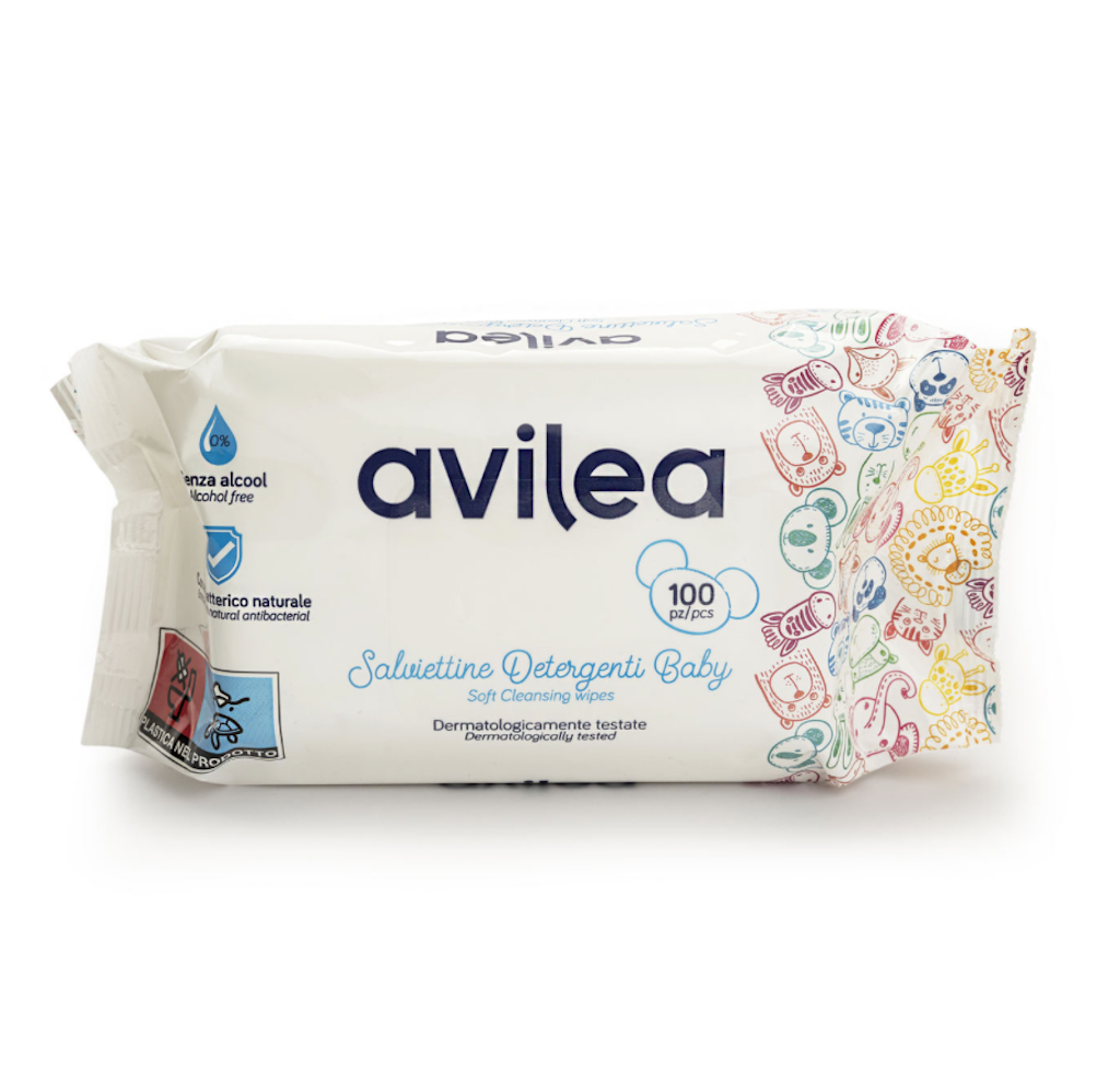 Avilea, Baby-Feuchttücher, 100 Stk.