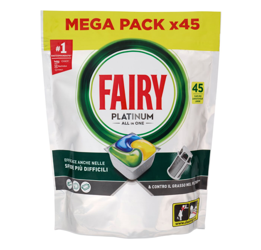 Fairy, Platinum All in 1, Geschirrspülertabs, 45 Stk.