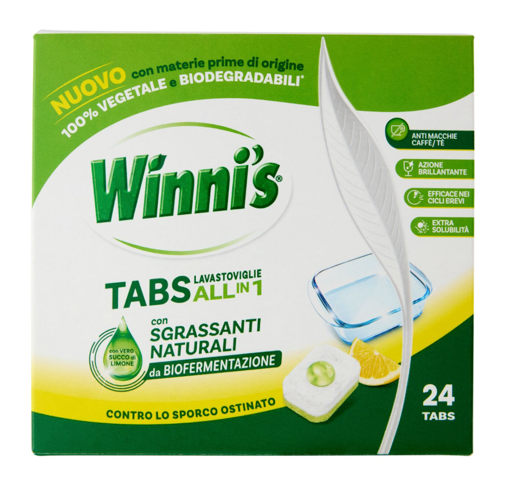 Winni's Naturel, Geschirrspültabs, Zitrone, 24 Tabs