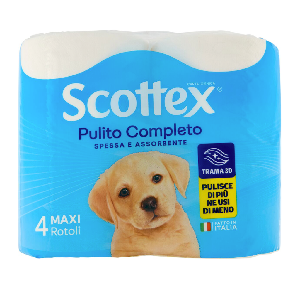 Scottex, Wc Papier, 4 Maxi Rollen