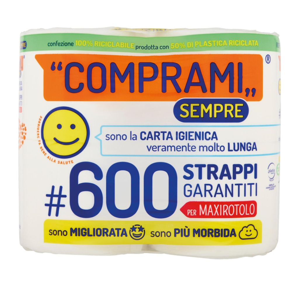 Perla, Comprami, Wc Papier, 4 Rollen