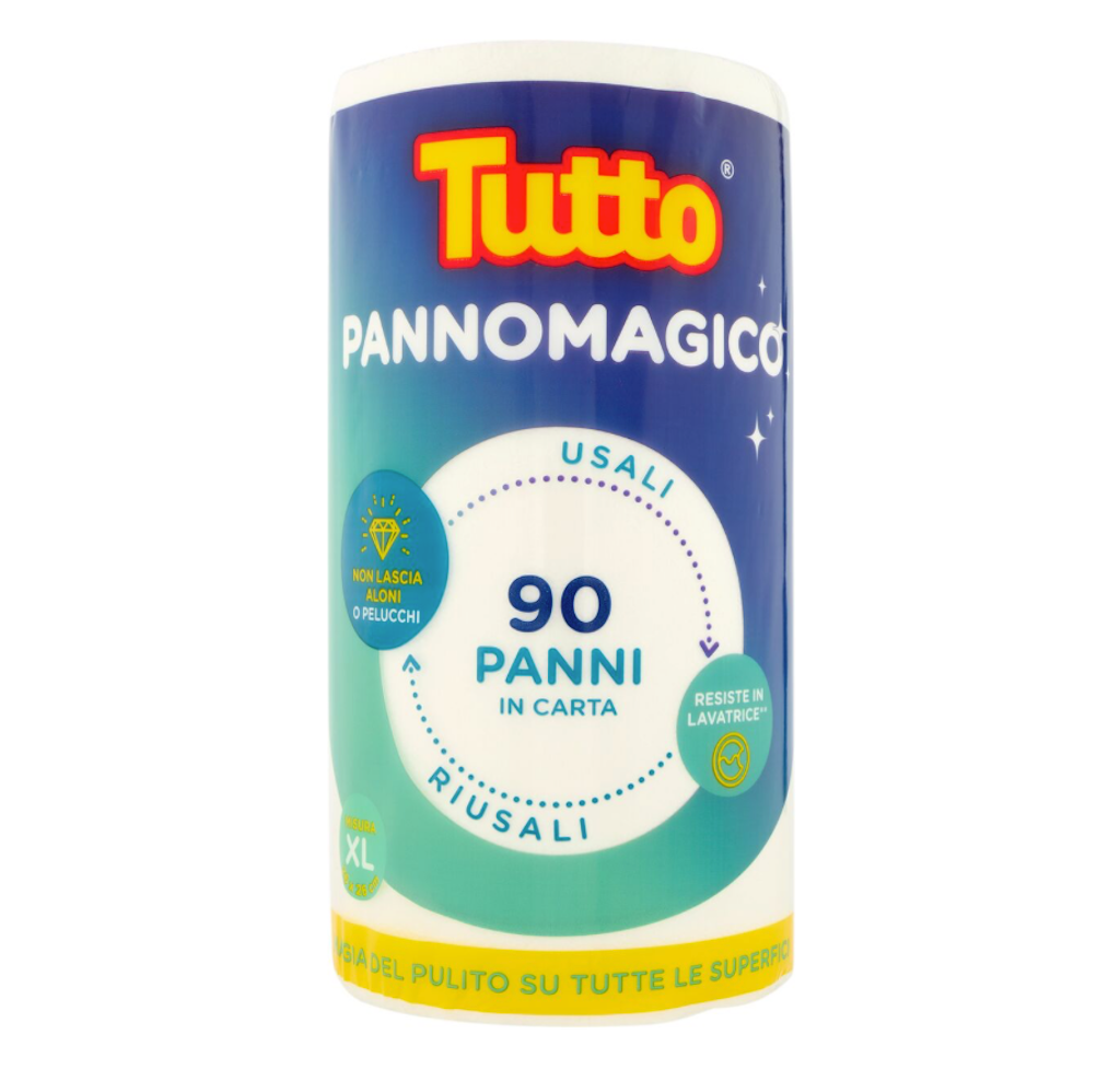 Tutto, Panno Magico, Haushaltspapier, 90 Stk., 1 Rolle