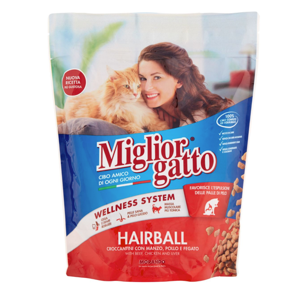 Miglior Gatto, Katzentrockenfutter mit Rind, Huhn und Leber, 800gr.