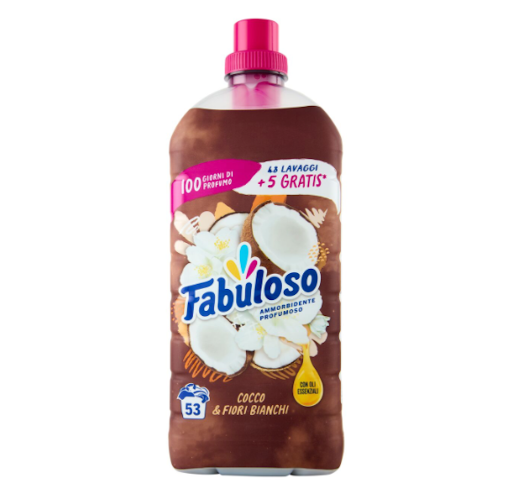 Fabuloso, Weichspüler, Kokosnuss & weiße Blumen, 53 Waschen