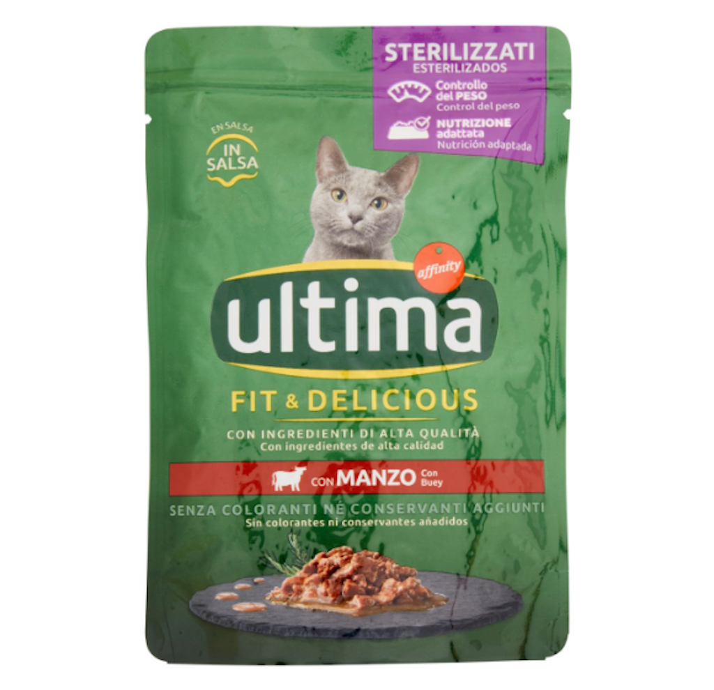 Almo Nature, Sterilised, Nassfutter mit Rind, 85gr.