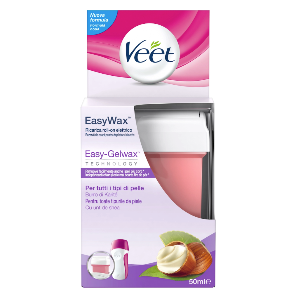Veet, Easy Gelwax, Nachfüllrolle auf Beinen und Armen, 50 ml