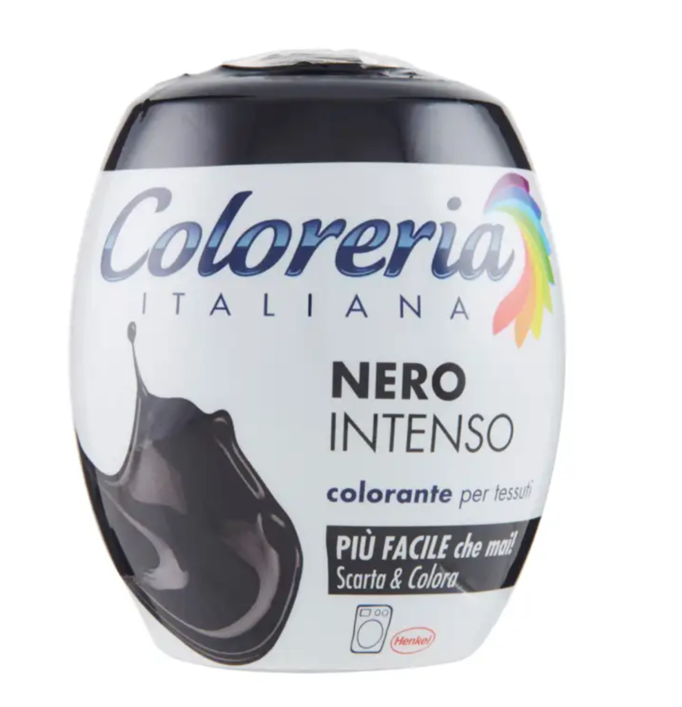 COLORERIA ITALIANA, Stoff-Farbe, Intensiv Schwarz, 350 g