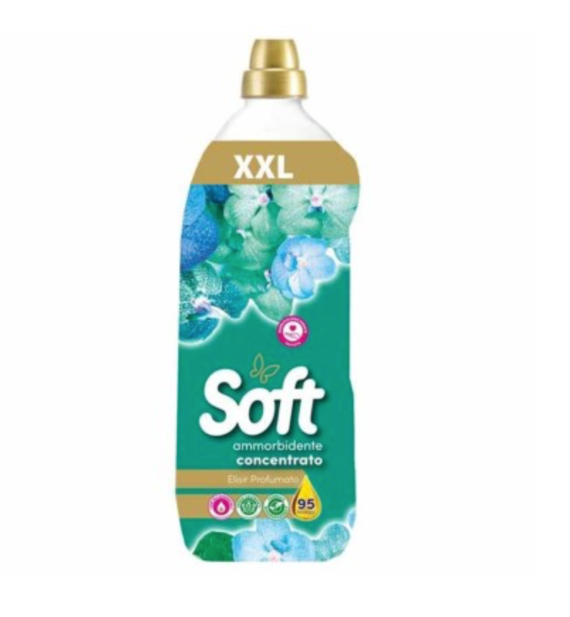Soft, Konzetrierter Weichspüler, Duftendes Elixier, 2lt