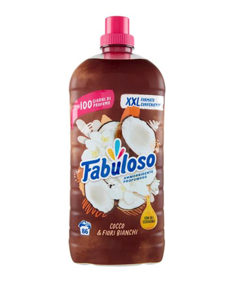 Fabuloso, Weichspüler, Kokosnuss & weiße Blumen, 53 Waschen