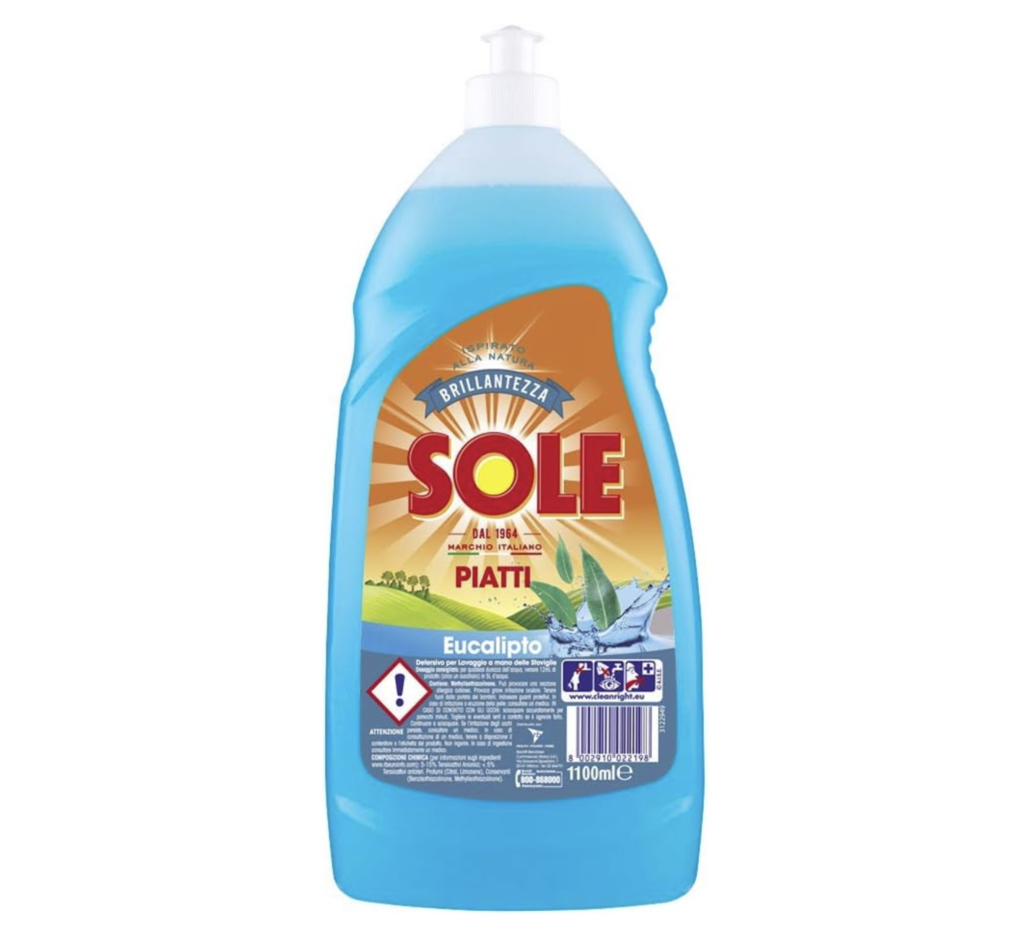 SOLE SPÜLMITTEL GRÜNE ZITRONE/ESSIG/EUCALYPTUS 1,1 L