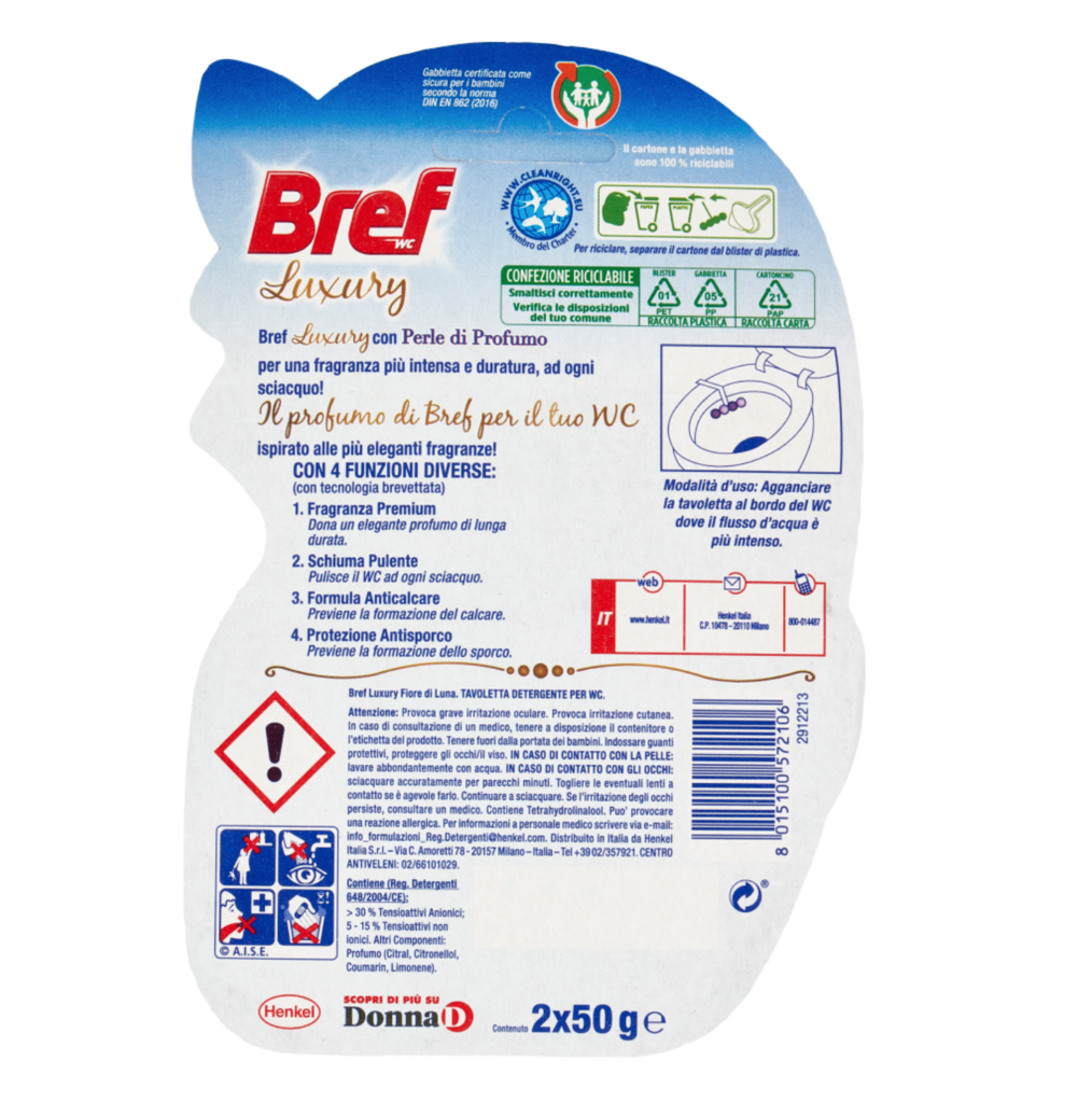 BREF, WC-Einhänger, Luxus Mondblume, 2 x 50 g