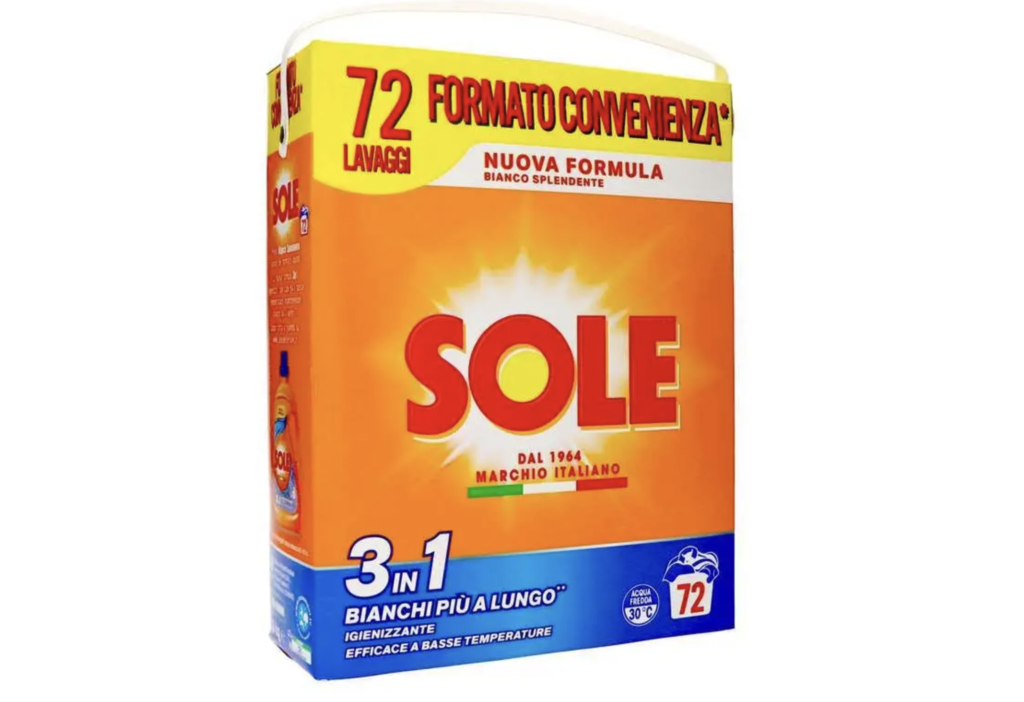 SOLE 3in1 Pulverwaschmittel, 90 Wäschen