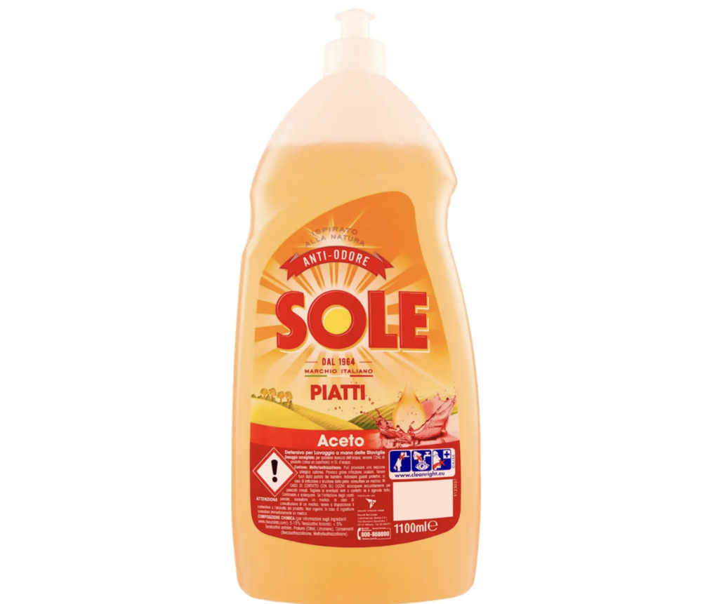 SOLE SPÜLMITTEL GRÜNE ZITRONE/ESSIG/EUCALYPTUS 1,1 L