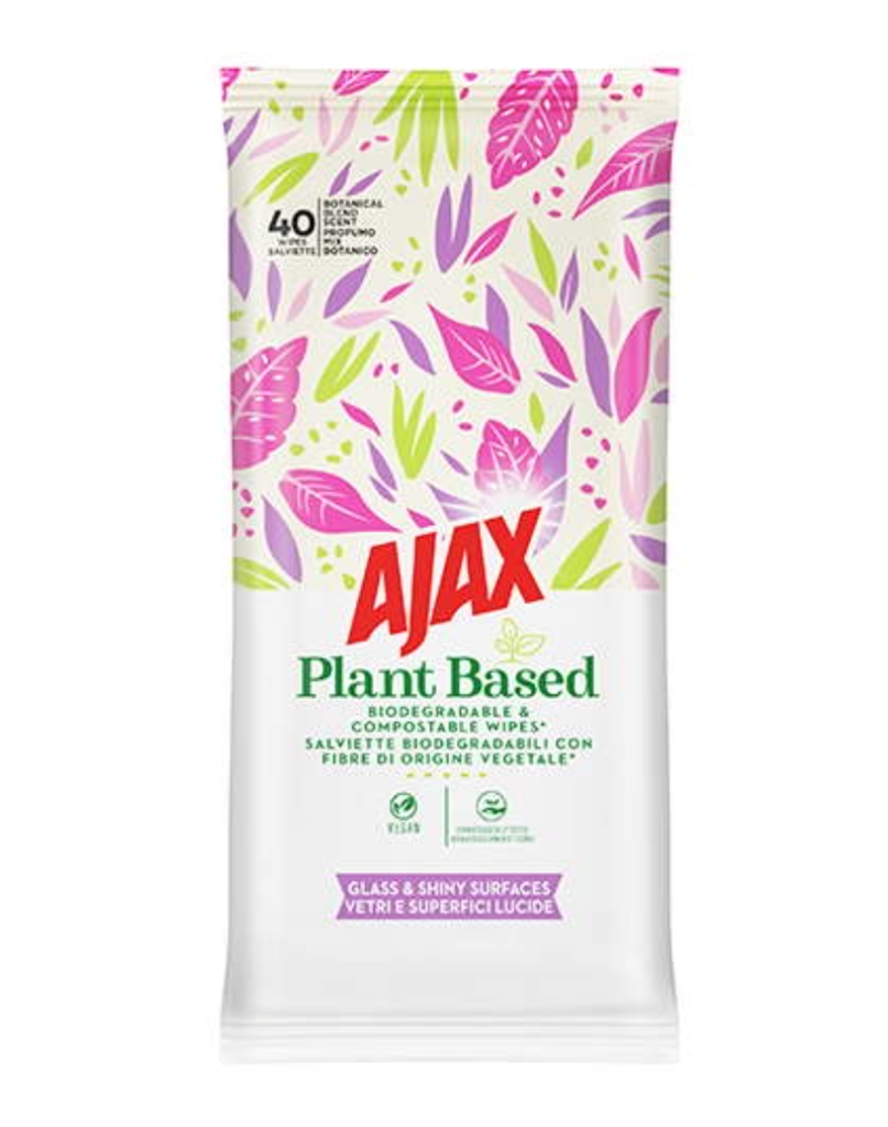 AJAX ,Reinigungstücher für Glas ,40 Stück