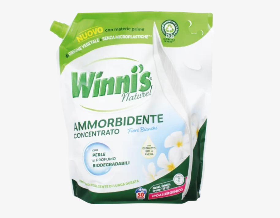 Winni`s konzentrierter Weichspüler, weiße Blüten, 50 Waschen