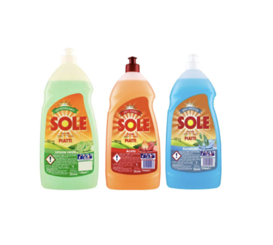 SOLE SPÜLMITTEL GRÜNE ZITRONE/ESSIG/EUCALYPTUS 1,1 L