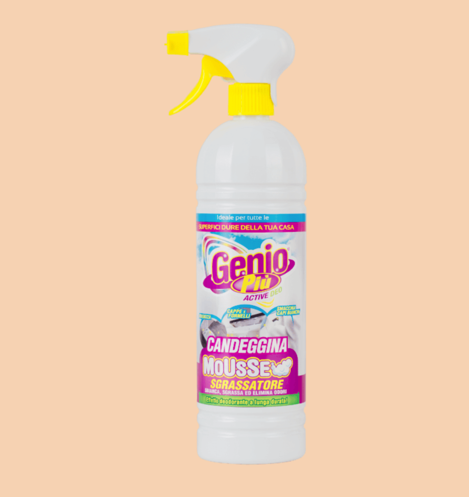 Genie Piu, Bleichmittel-Mousse, Entfetter, 900ml