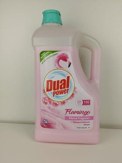 Dual Power, Weichspüler,  Flamingo, 5lt