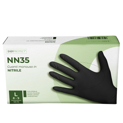 Easy Protect NN35 Nitril Einweghandschuh Schwarz 100Stk.