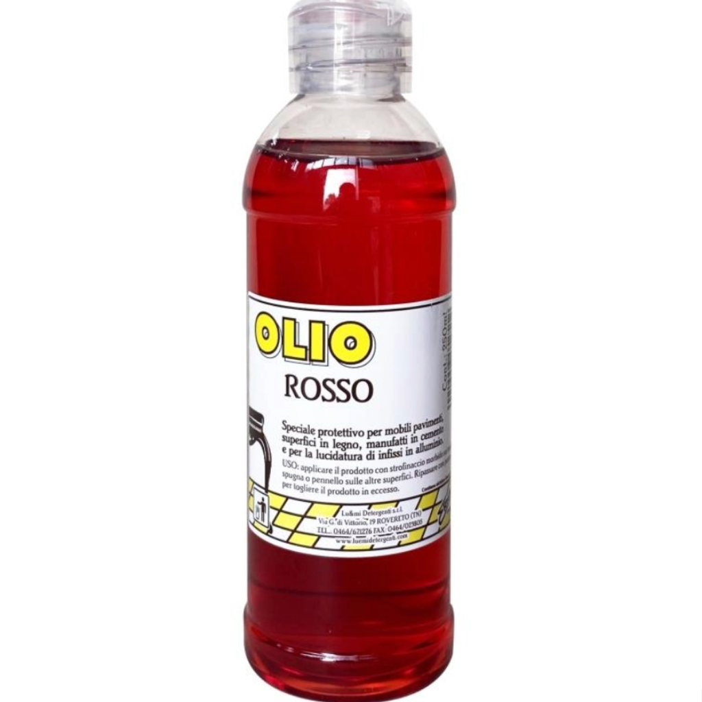 OGLIOPAGLIERINO, Rotes Öl für Möbel und Böden, 250ML