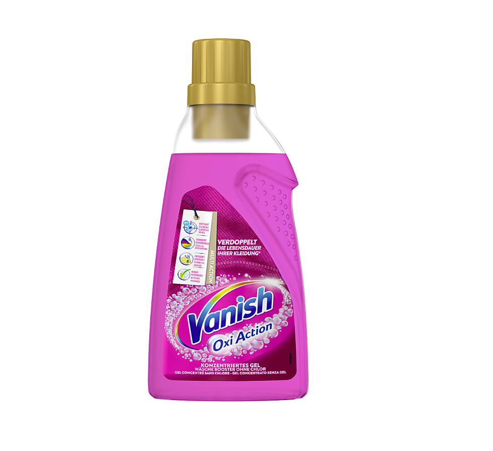 Vanish, Oxi Acton, Fleckenentferner,Gel, Rosa,1,5lt