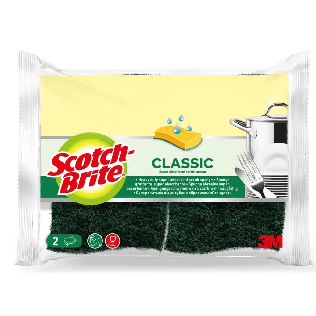 Scotch-Brite, Reinigungsschwamm für Geschirr, 2 Stück