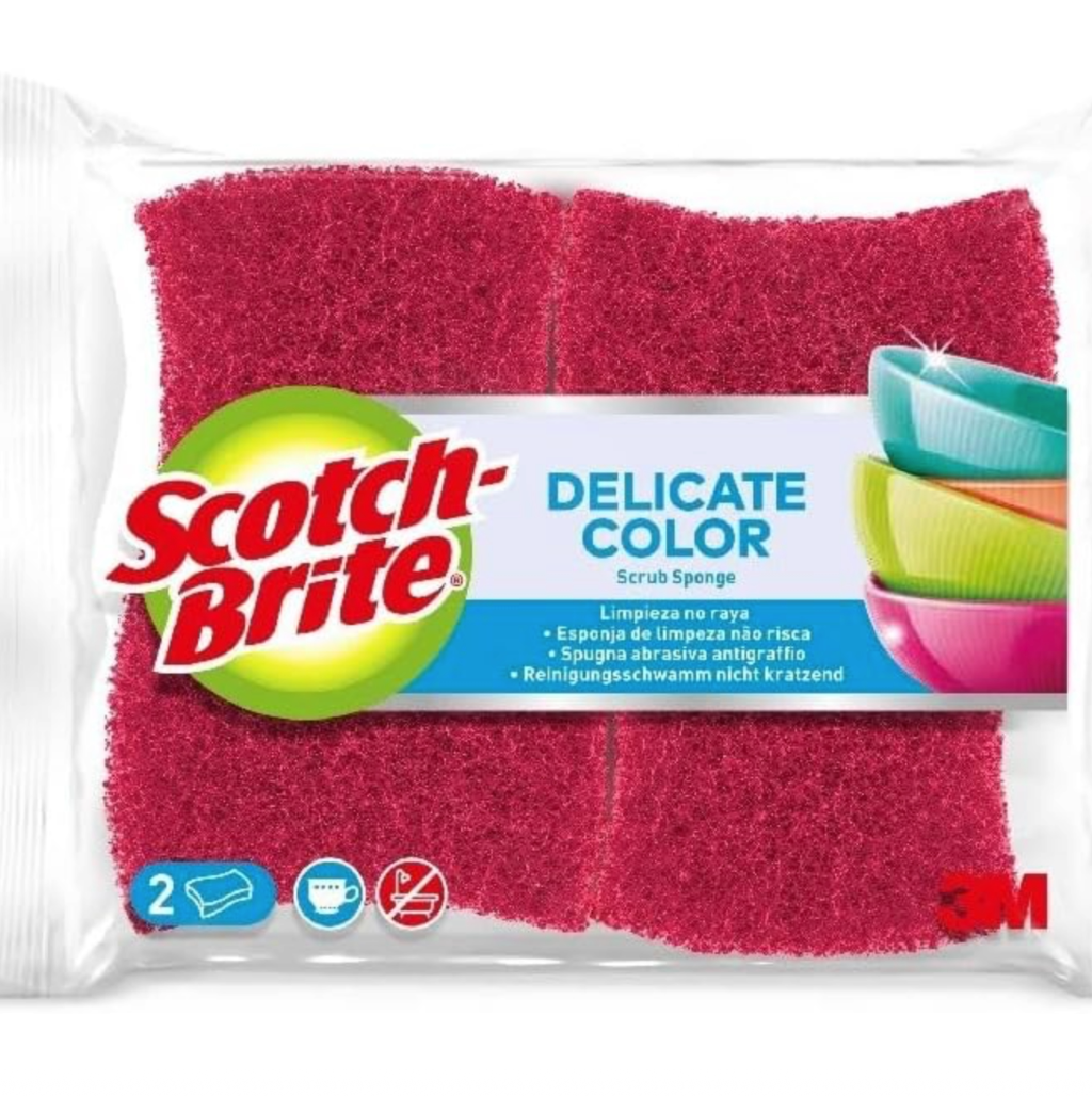 Scotch-Brite Delicate Color Schleifschwamm für Kratzer 2 Stück