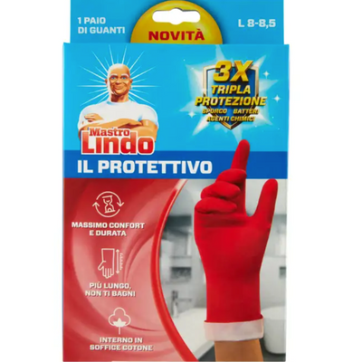 MASTRO LINDO, IL PROTETTIVO, Naturlatex-Handschuh, 1 Stück