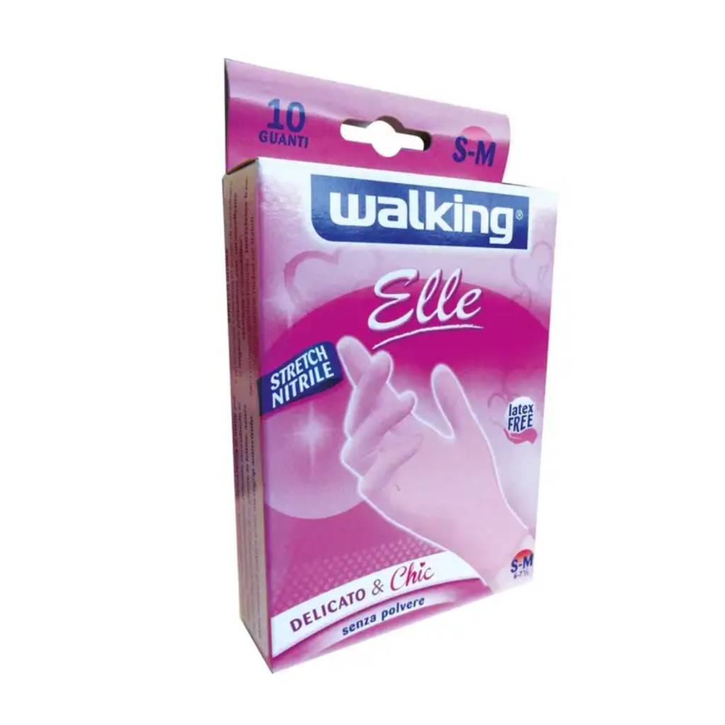 WALKING, ELLE,  Nitril- Handschuhe, 10 Stück