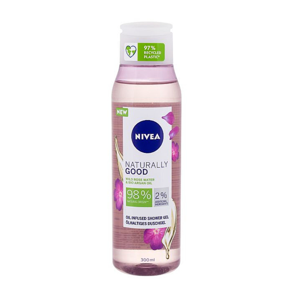 NIVEA, Natürlich Wildrosenwasser-Duschgel, 300ml