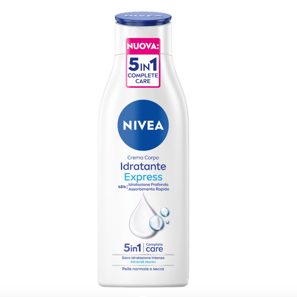 NIVEA EXPRESS, Feuchtigkeitsspendende Körpercreme, 500ml