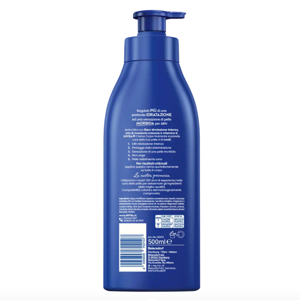 NIVEA, Pflegende Körpercreme, 500ml