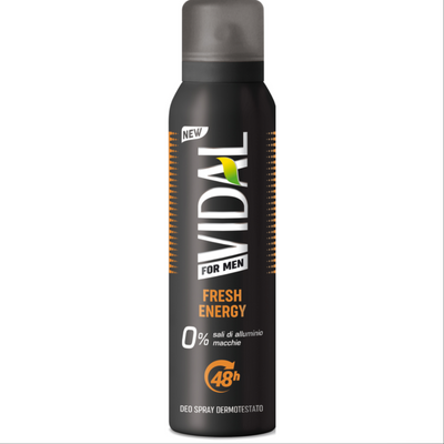 VIDAL, DEODORANT SPRAY FÜR MÄNNER, FRESH ENERGY 48H 150 ML