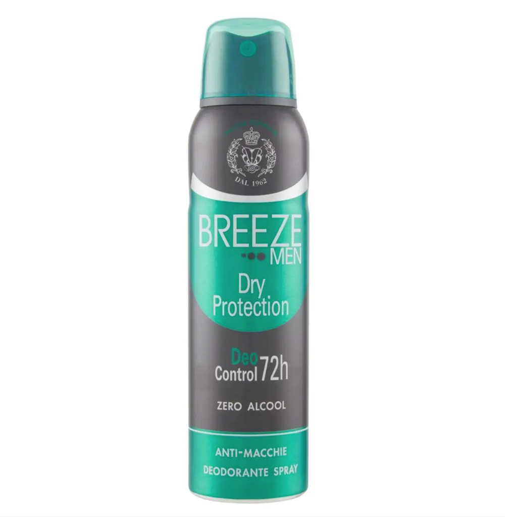 BREEZE MEN, Deo-Spray Dry Protection Control ohne Alcohol, 150ml