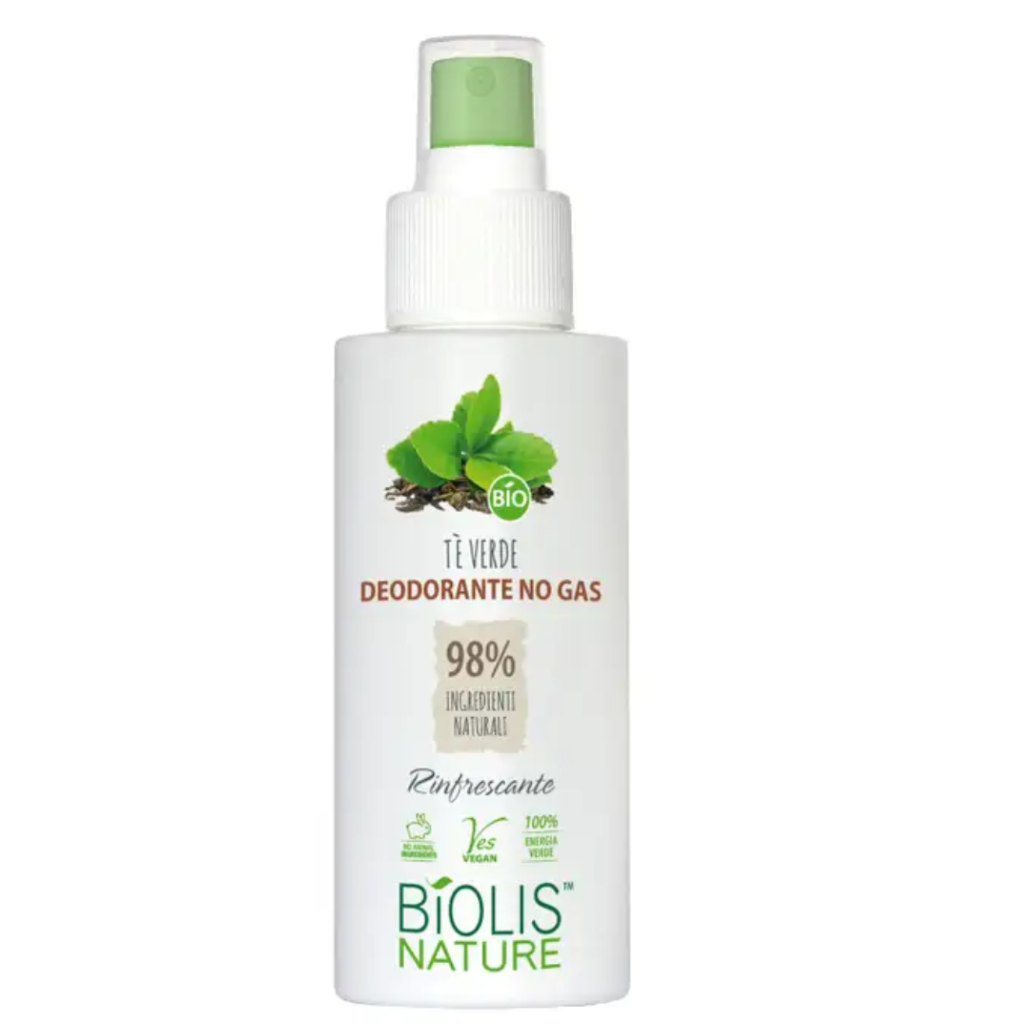 BIOLIS NATURE, Deospray ohne Gas, Grüner Tee, 75ml