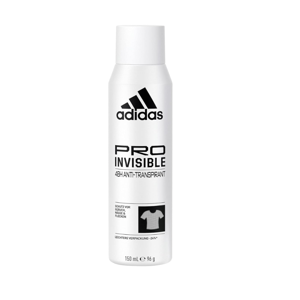 ADIDAS,  Pro Invisible Anti-Transpirant Deospray für sie, 48h, 150ml