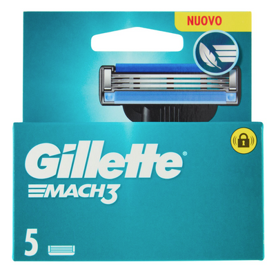 Gillette, Mach 3 Rasierklingen für Männer, 5 Stück