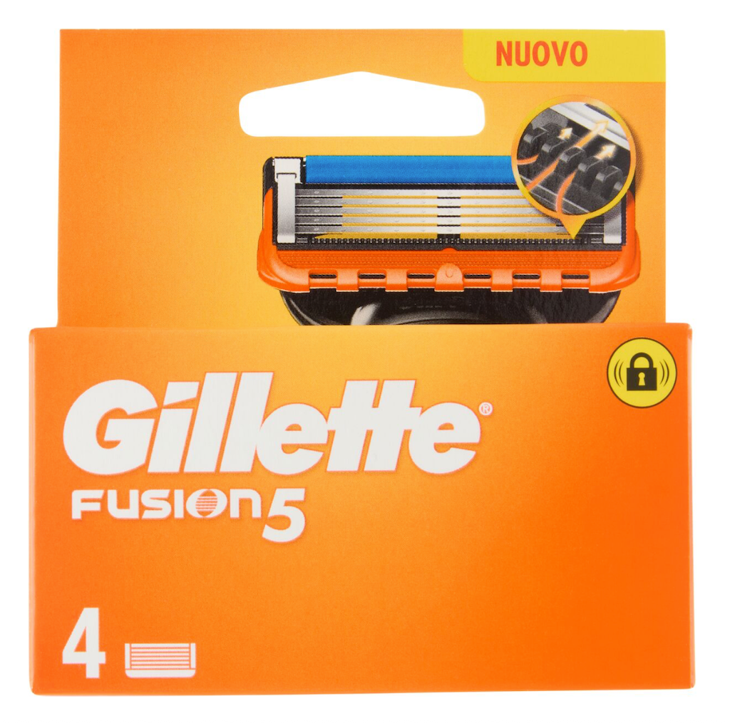 Gillette, Fusion 5, Rasierklingen, 4 Stück