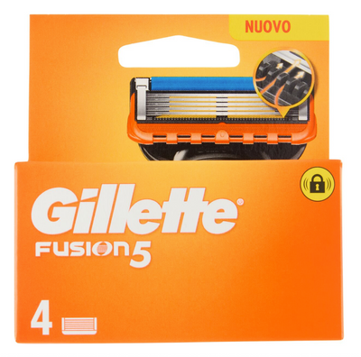 Gillette, Fusion 5, Rasierklingen, 4 Stück