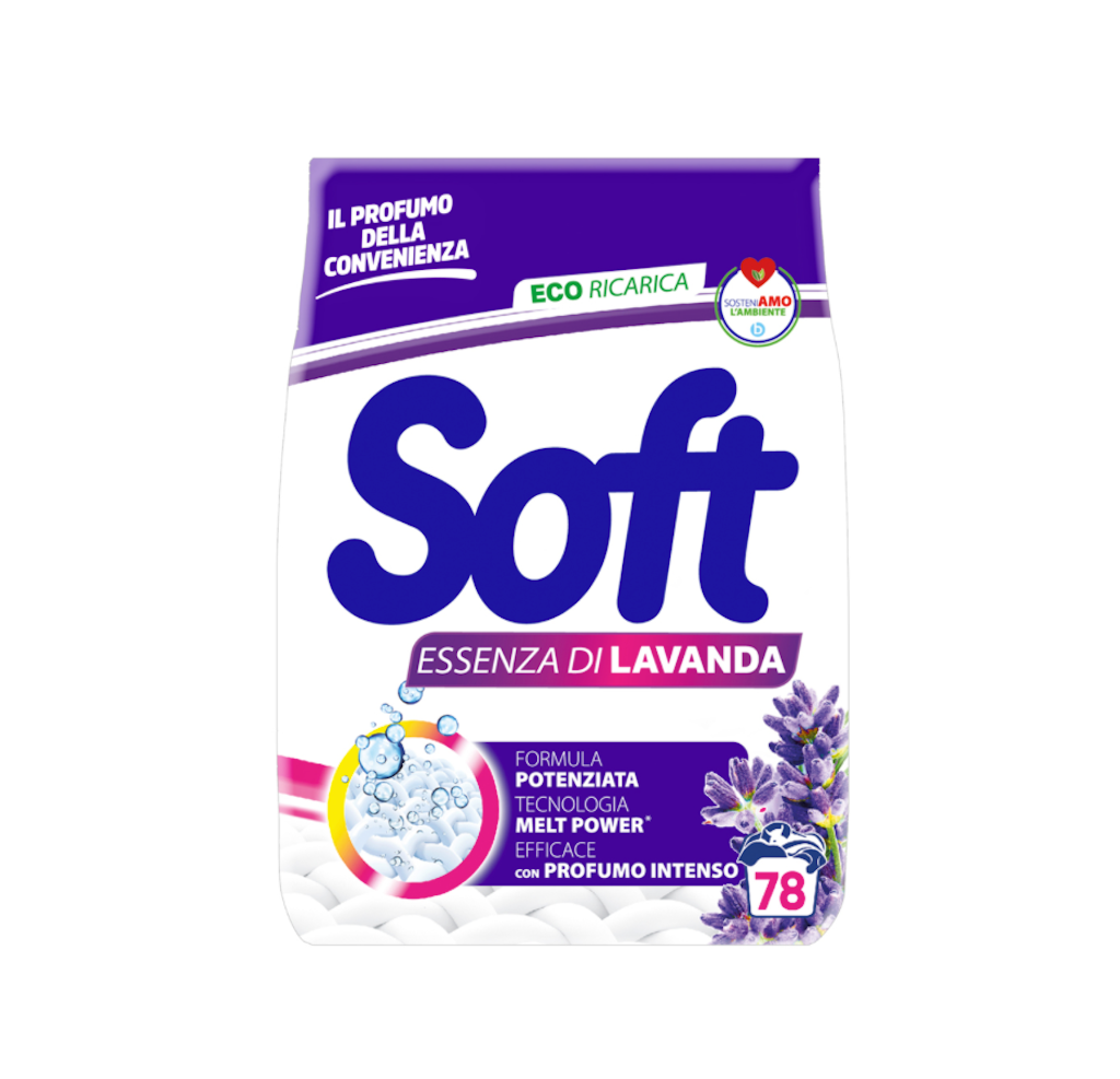Soft, Pulverwaschmittel, Lavendelduft, 78 Wäschen